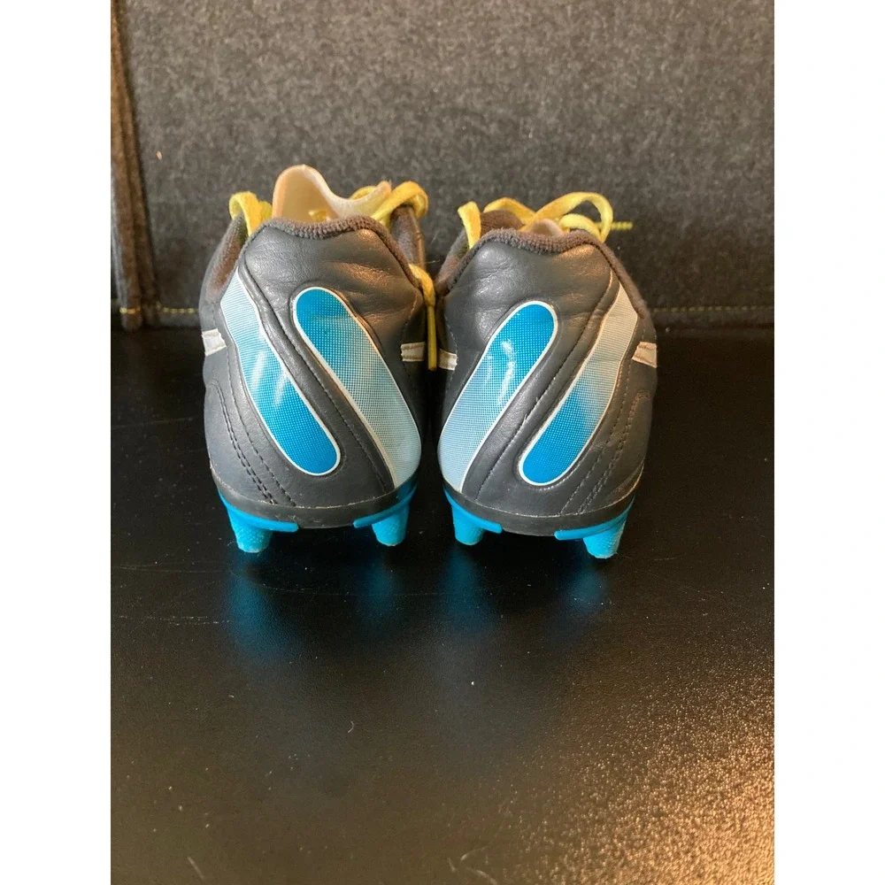 Nike Youth Soccer Cleats Gray Blue Volt Size 6Y EUR 36.5‎ 524939-017